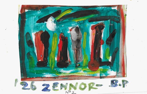 Acrylic zennor number by - acrylic, "zennor