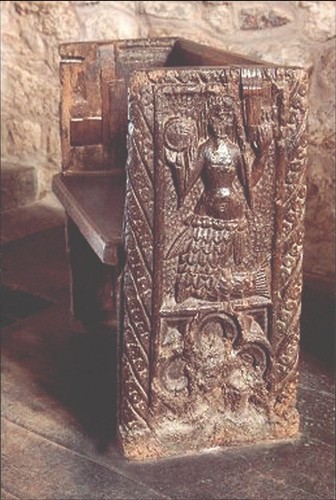 Mermaid pew zennor church - mermaid, st