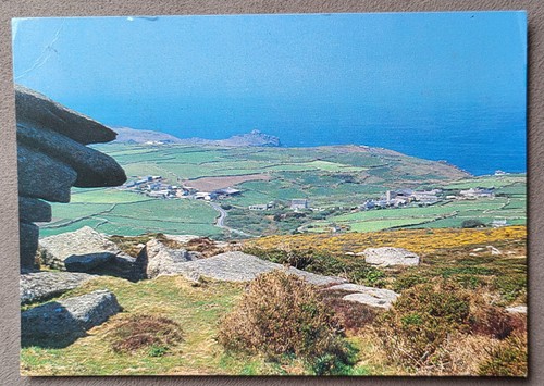 Vintage postcard used zennor - used,