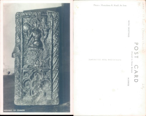 Mermaid zennor engraving - of,