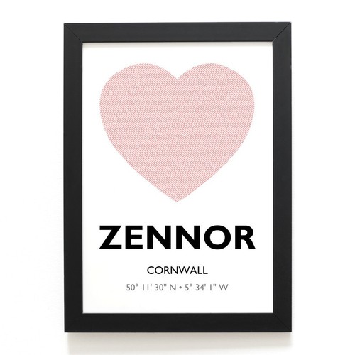 Print zennor cornwall - a4,